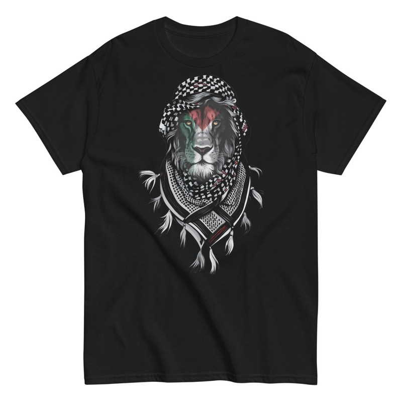Magliette: Leone Palestinese: Solidarietà con Gaza