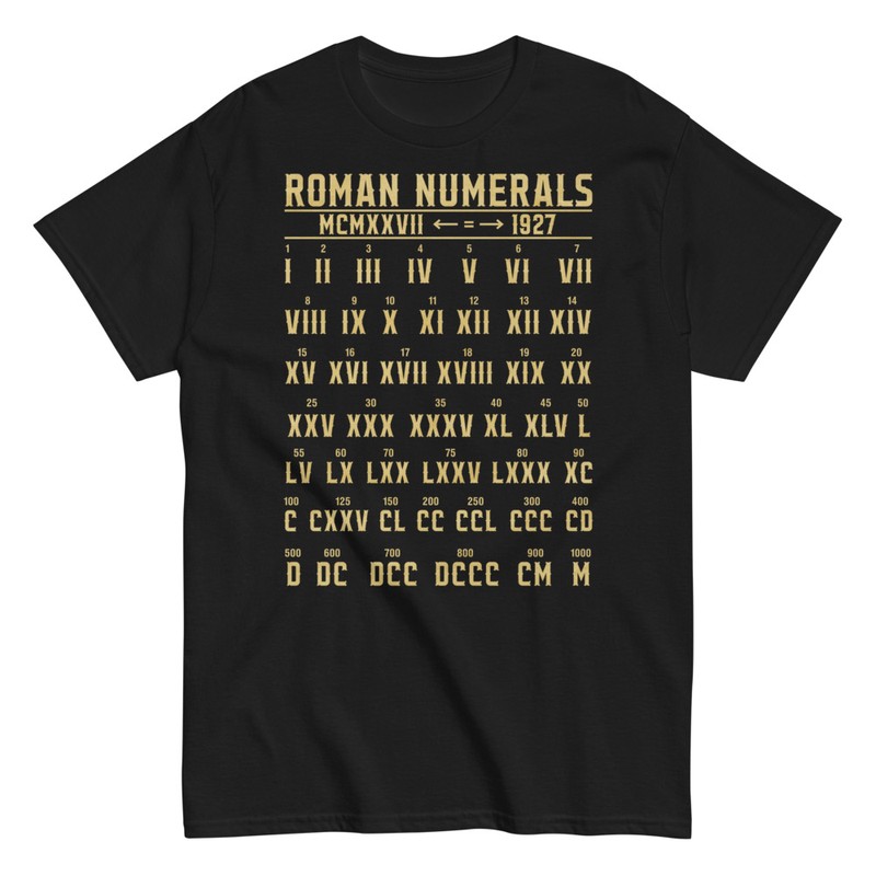 Magliette: Numeri Romani Cultura Antica