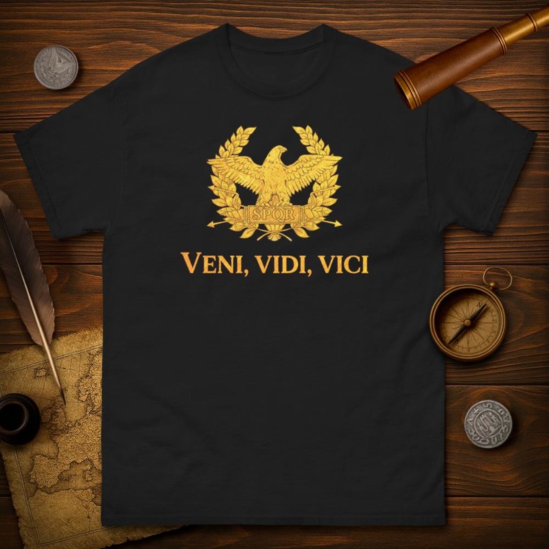 Magliette: Aquila SPQR e Veni, Vidi, Vici