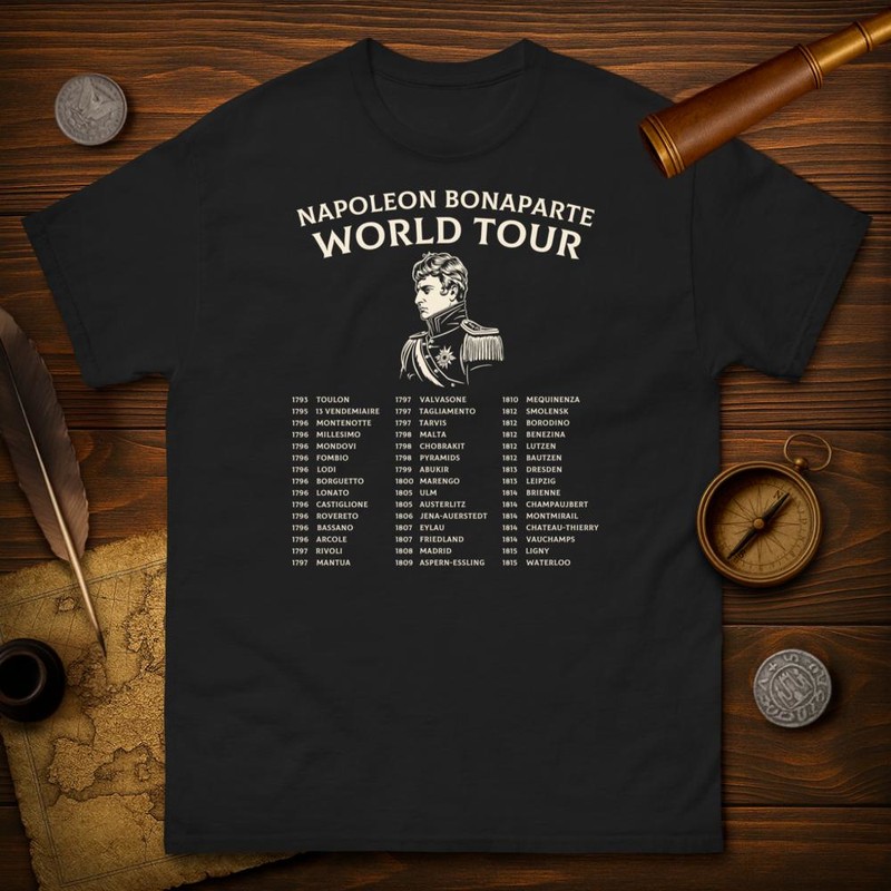 Magliette: Napoleone Bonaparte Tour Mondiale