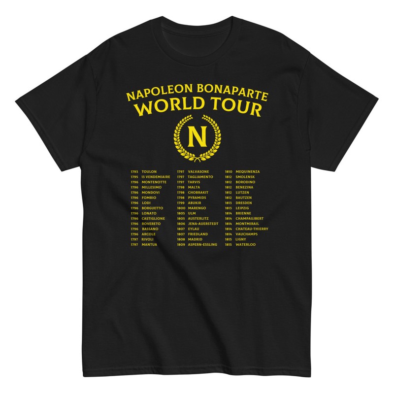 Magliette: Tour Mondiale di Napoleone