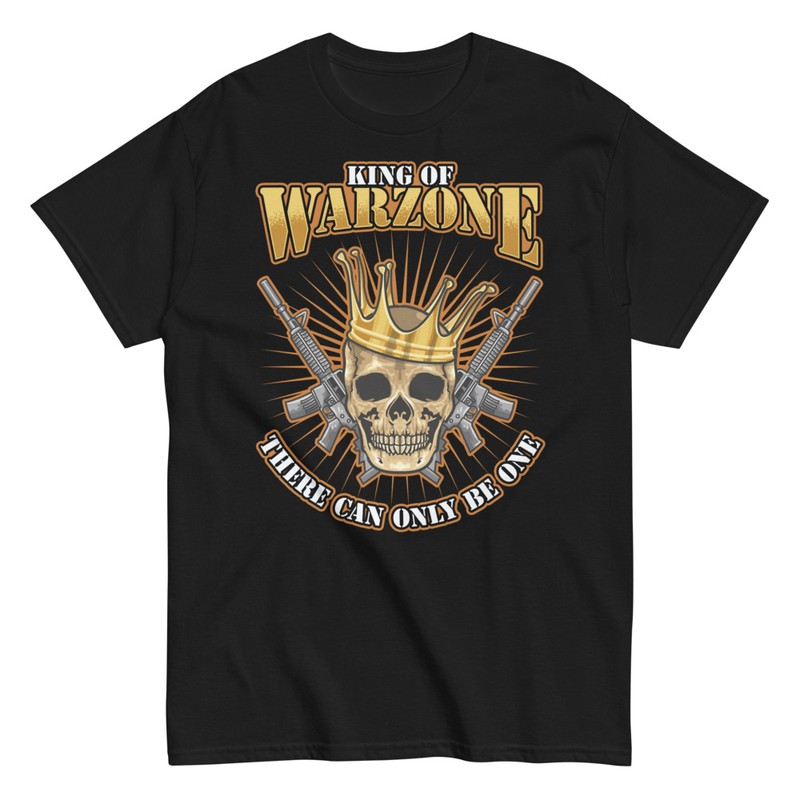 Magliette: Teschio Incoronato King of Warzone