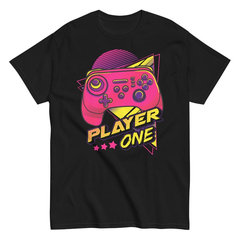 Magliette: Player One Controller Retro Gioco