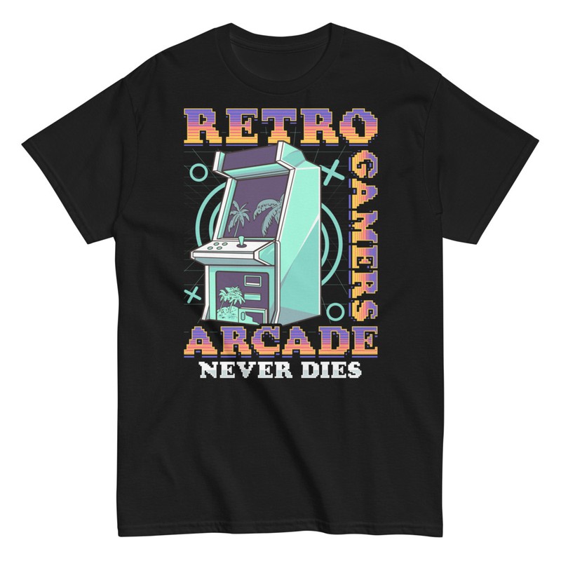 Magliette: Retro Gamer Arcade Never Dies