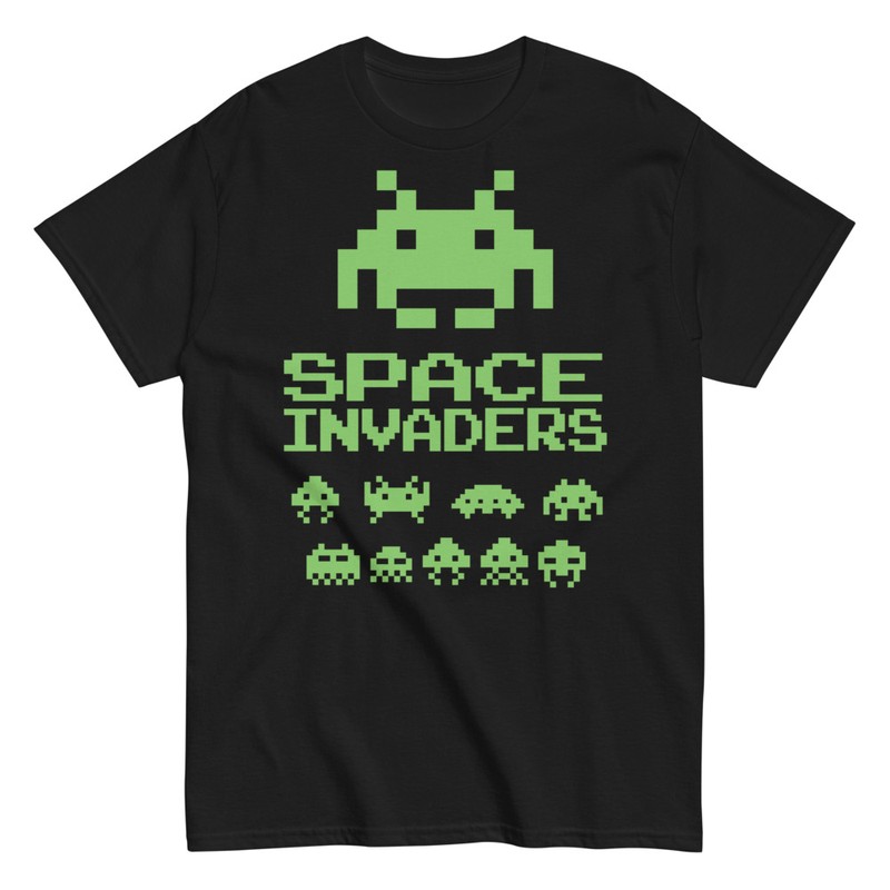 Magliette: Space Invaders Pixel Art Classico