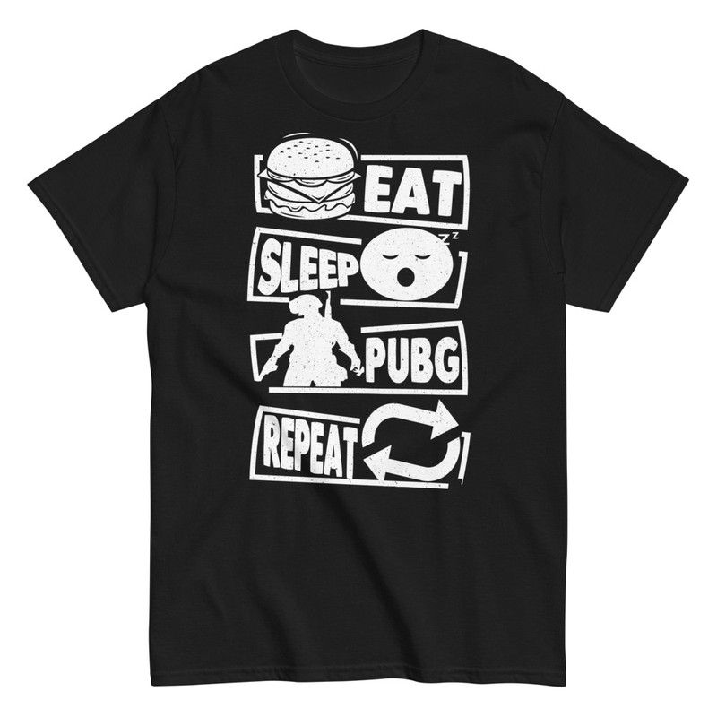 Magliette: Mangi Dormi PUBG Ripeti