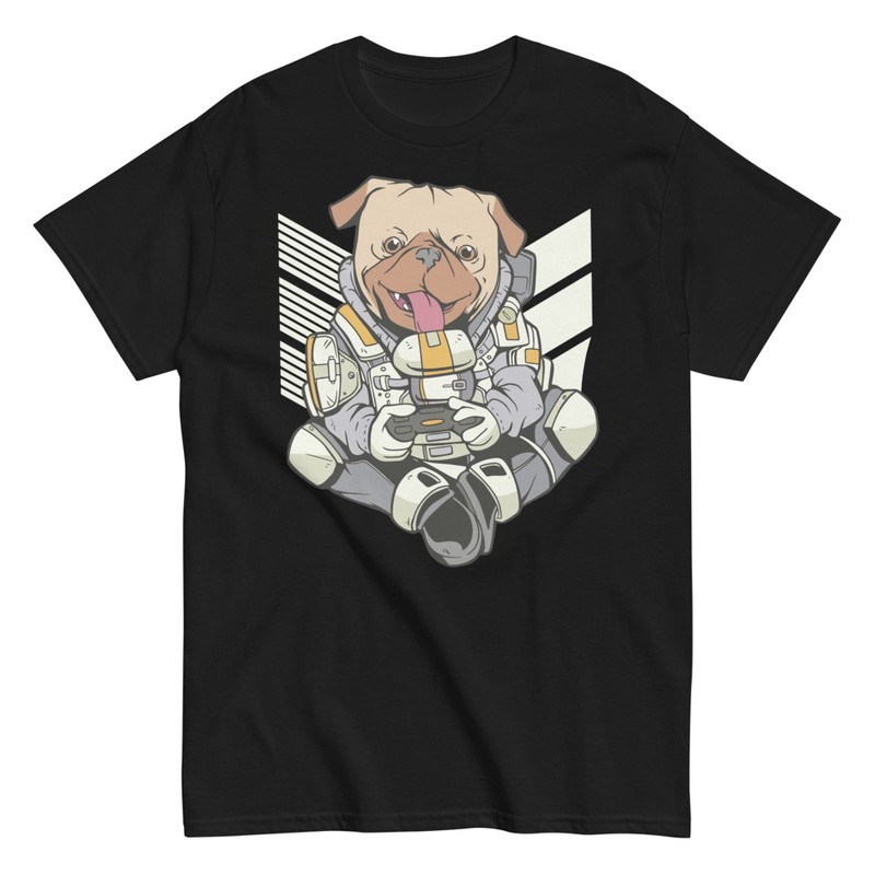 Magliette: Cane Astronauta Gamer