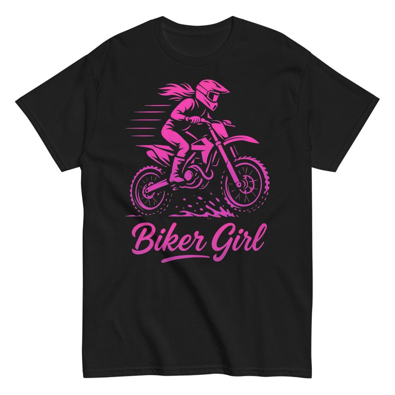 Magliette: Ragazza Motociclista Biker Girl