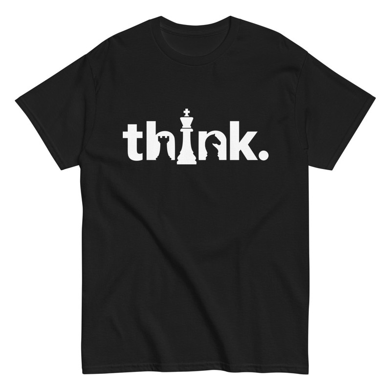 Magliette: Think design scacchi