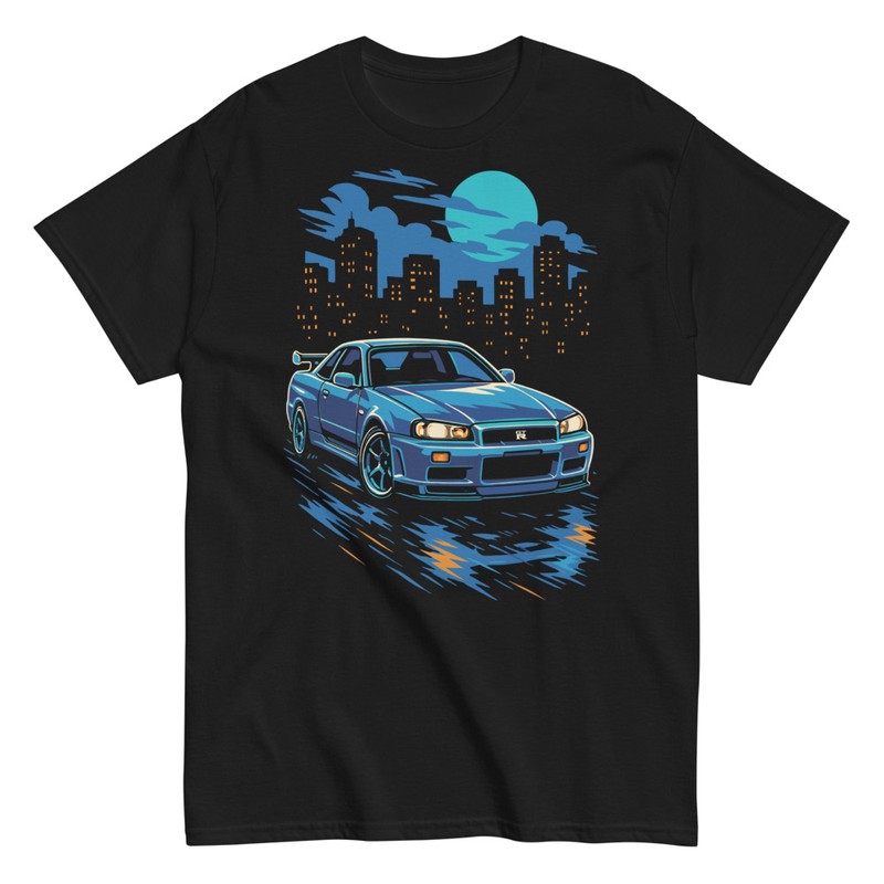 Magliette: Nissan Skyline Tuning Notturno