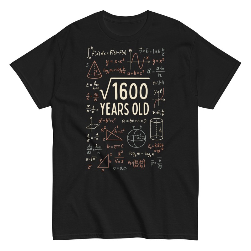 Magliette: Matematica Radice Quadrata 40 Anni
