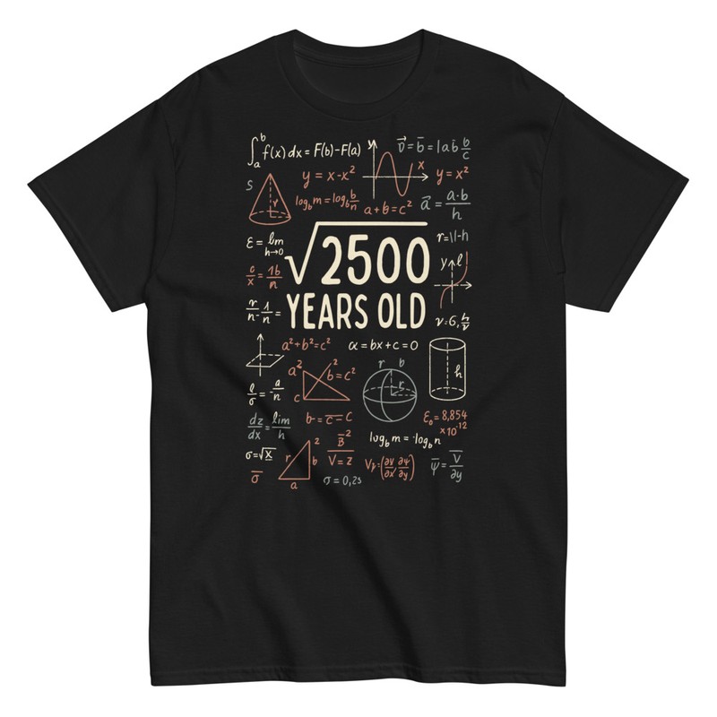 Magliette: Equazioni Matematiche 50 Anni