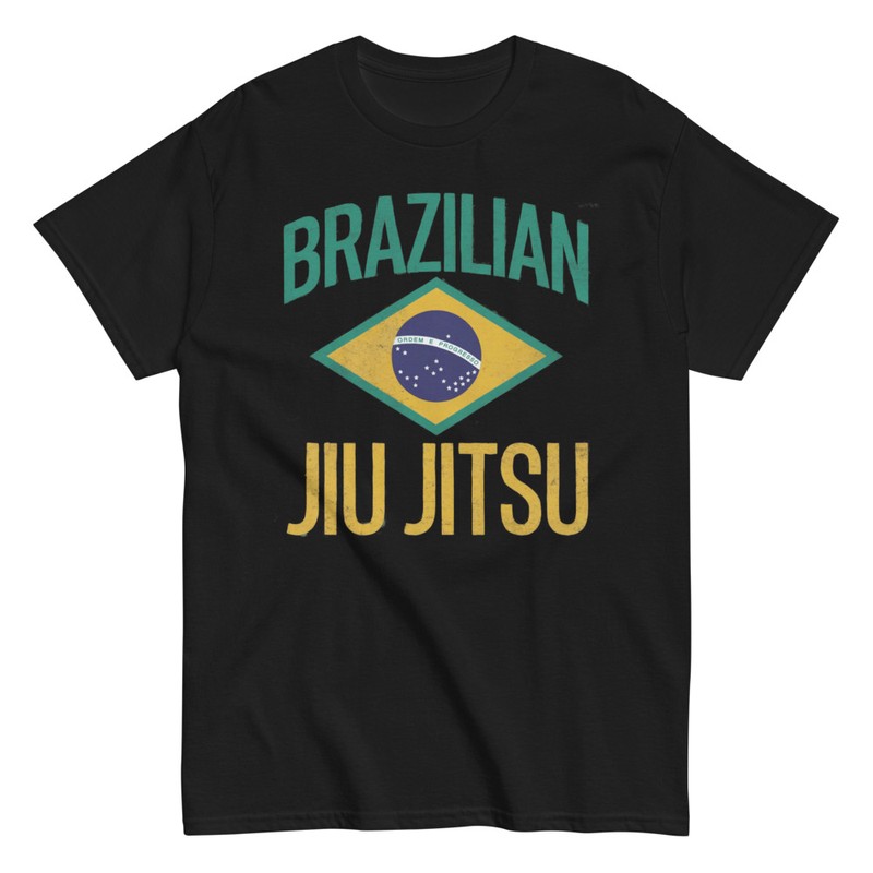 Magliette: Brazilian Jiu Jitsu Bandiera del Brasile