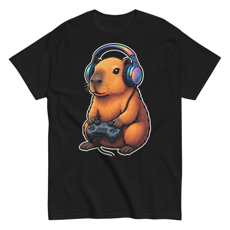 Magliette: Divertente Gamer Capybara