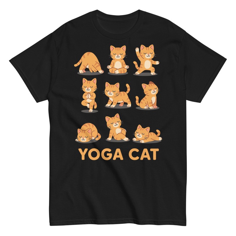 Magliette: Gatto Yoga Divertente