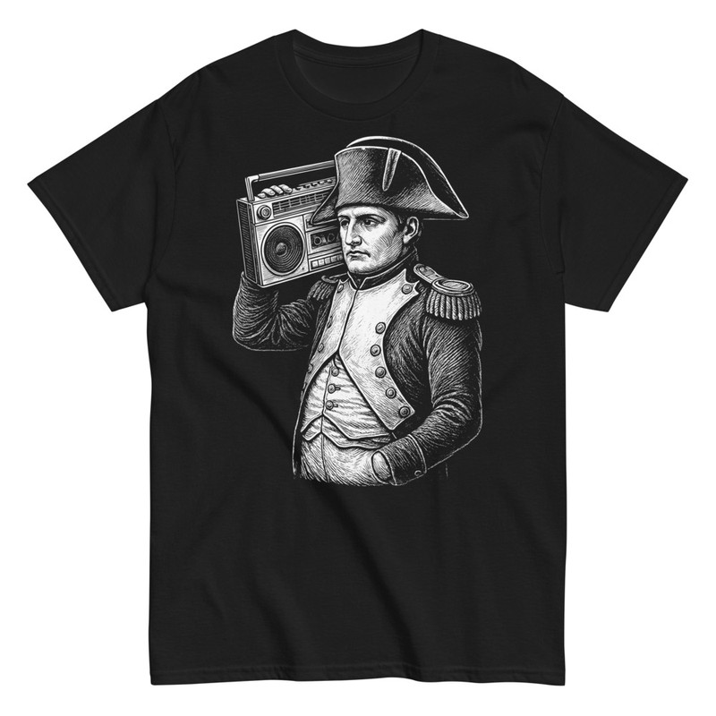 Magliette: Napoleone Divertente con Boombox