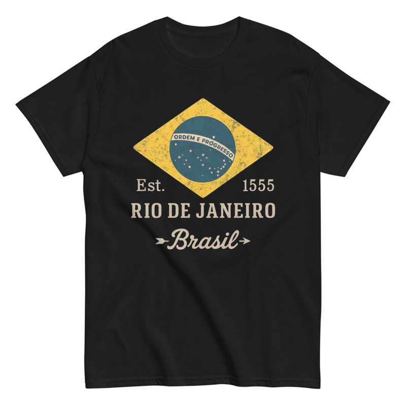Magliette: Bandiera del Brasile Vintage