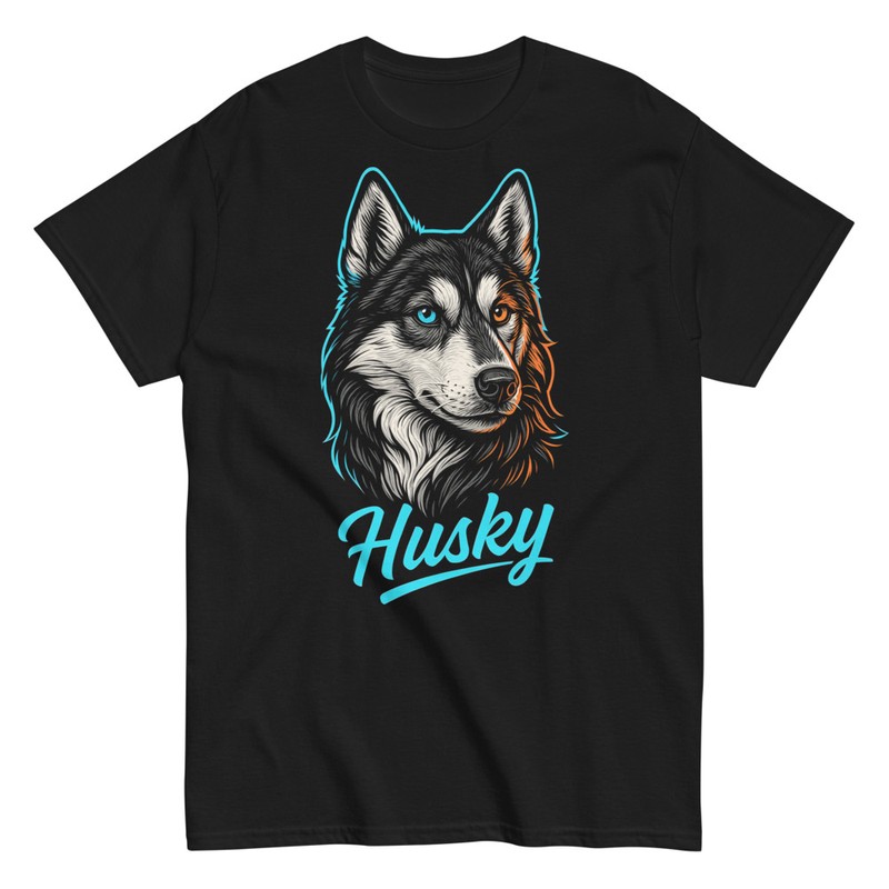 Magliette: Design Artistico di Husky