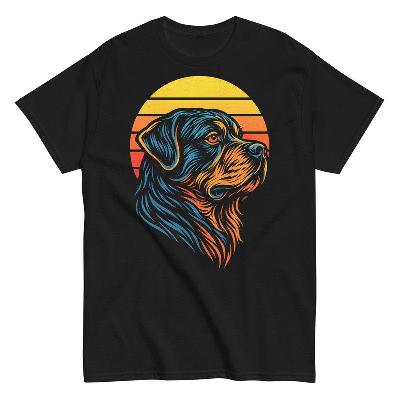 Magliette: Cane Rottweiler Tramonto
