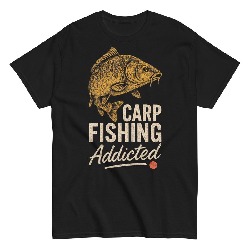 Magliette: Vintage per Amanti della Pesca alla Carpa
