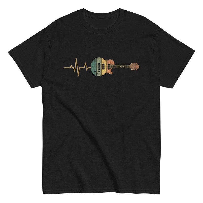 Magliette: Chitarra Elettrica Cuore Musicale