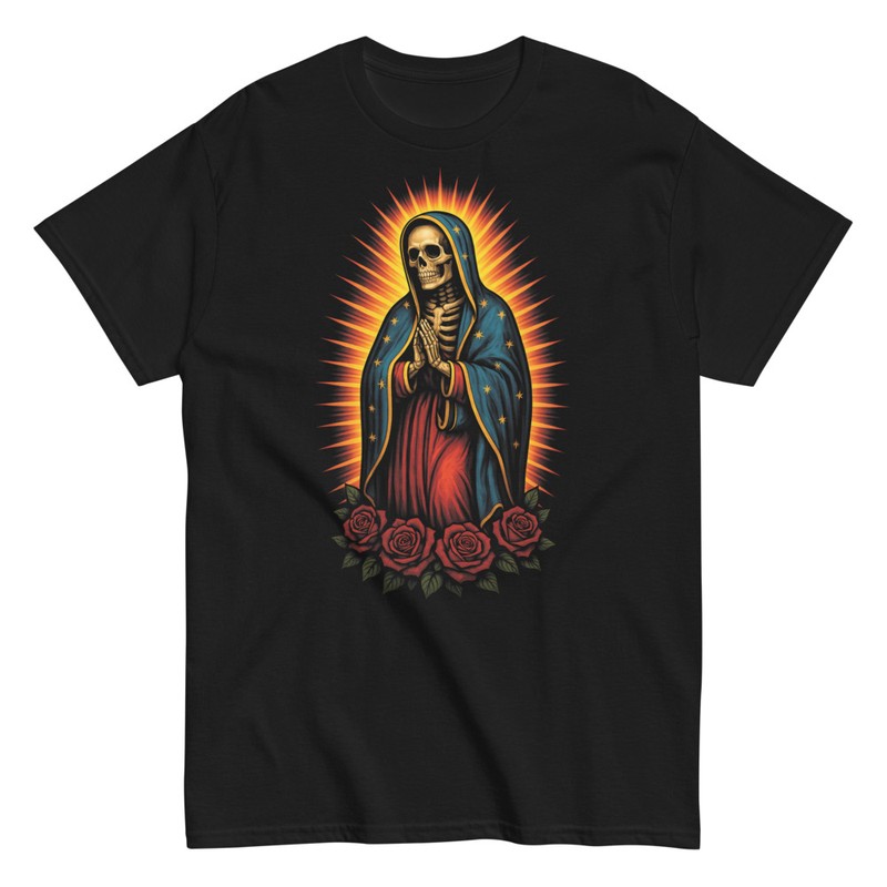Magliette: Religioso Scheletro Scuro