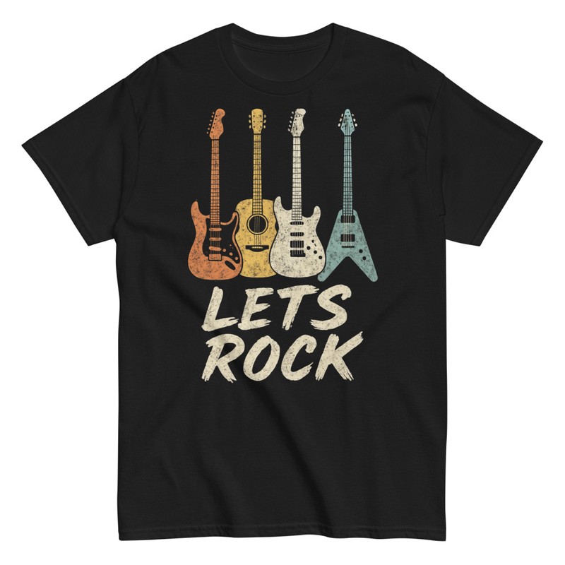Magliette: Chitarre Let's Rock