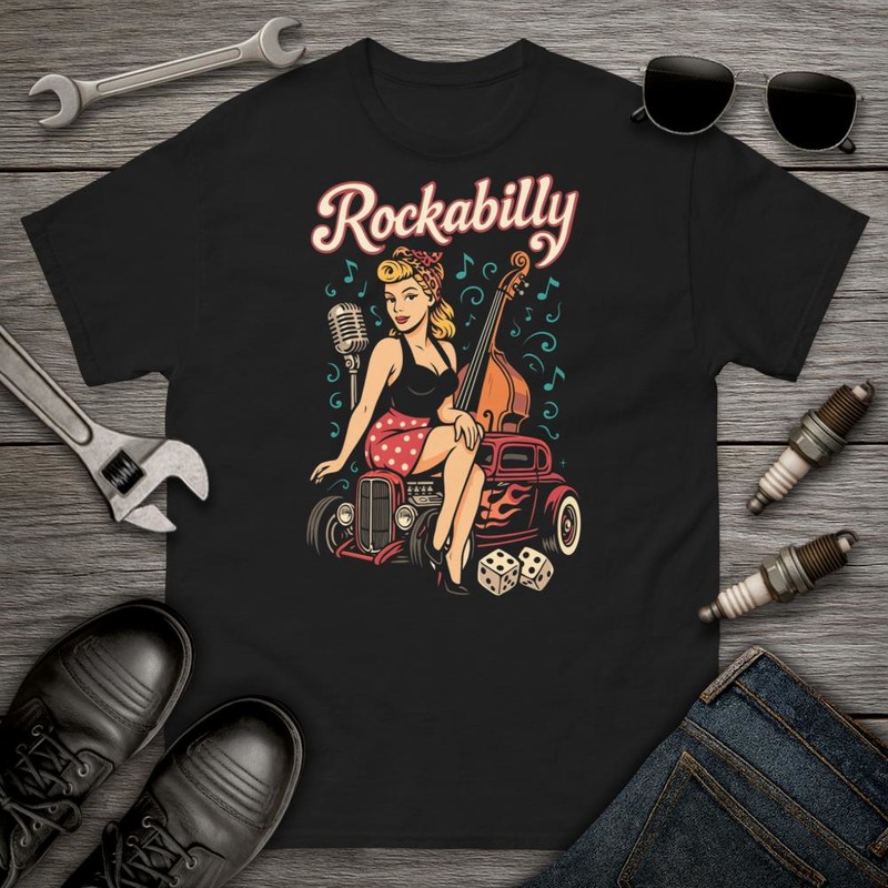 Magliette: Stile Rockabilly Retrò Donna