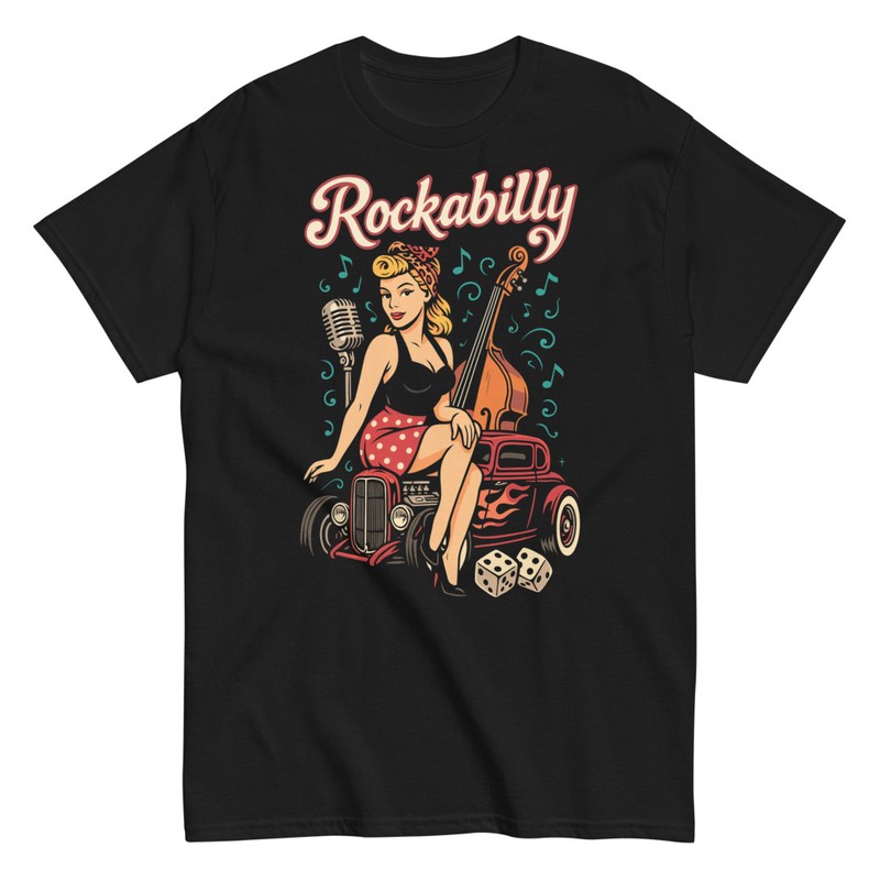 Magliette: Stile Rockabilly Retrò Donna