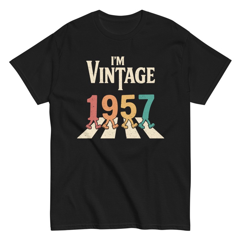 Magliette: Vintage 1957 68 Anni Abbey Road
