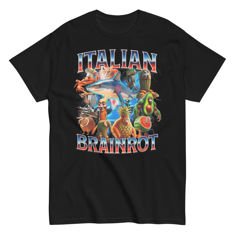 Magliette: Brainrot Italiano Animali Divertenti Meme