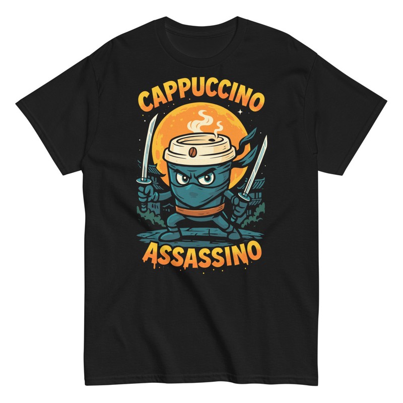 Magliette: Cappuccino Assassino Ninja Caffè