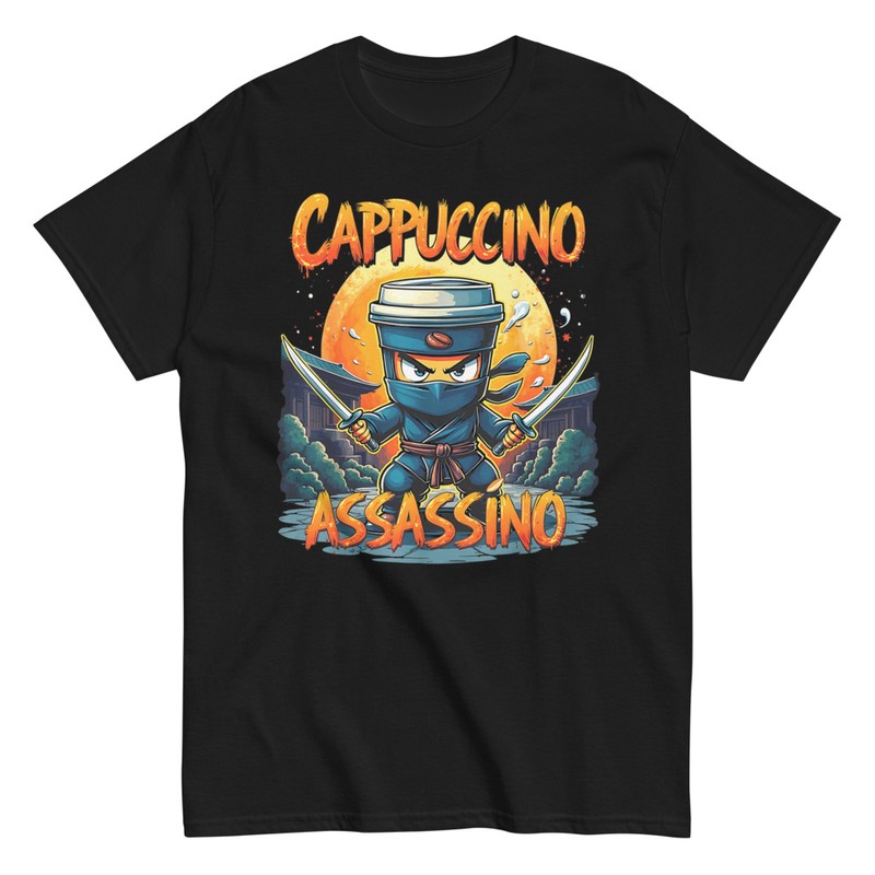 Magliette: Cappuccino Assassino Ninja Caffè