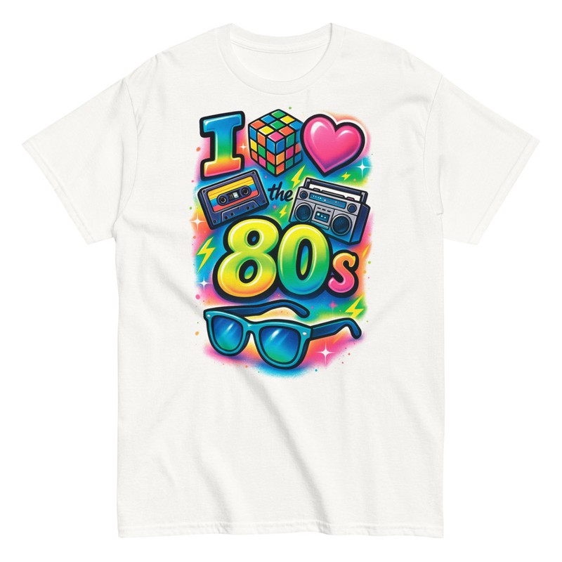 Magliette: I Love 80s Graffiti