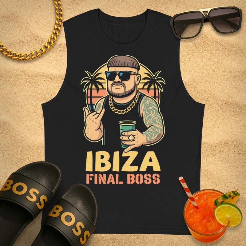 Magliette: T-shirt senza maniche Ibiza Final Boss