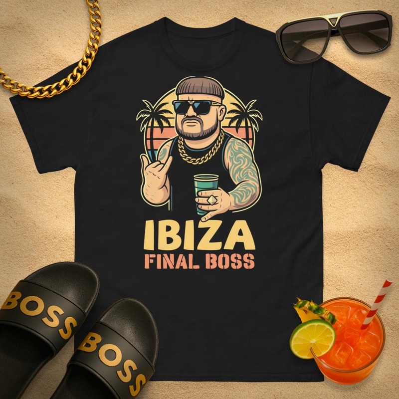 Magliette: T-shirt Ibiza Final Boss Jack Kay Virale