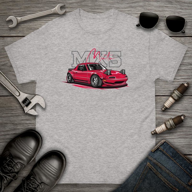 Magliette: Automobile Tuning JDM Miata MX5 Rosso