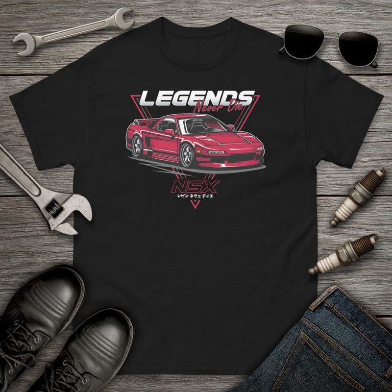 Magliette: Corsa JDM Giappone Drifting Legends Never Die NSX