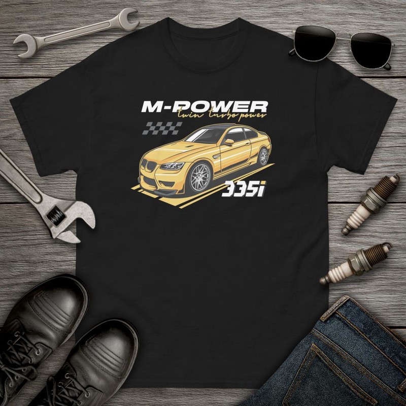 Magliette: M-POWER Twin Turbo Power 335i