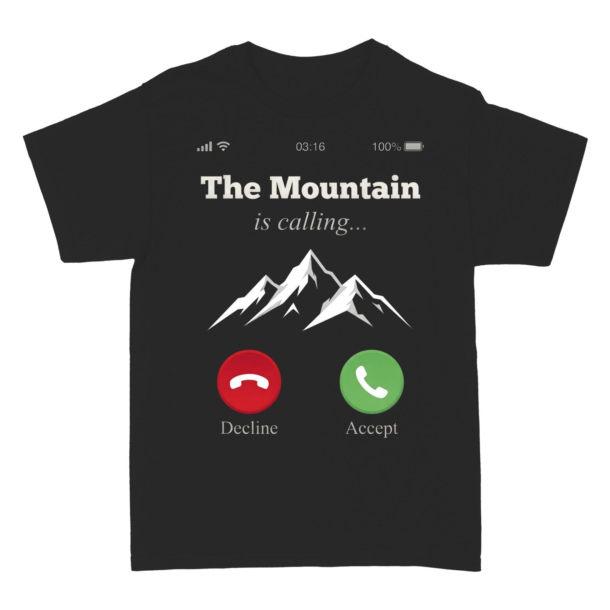 Magliette: Maglietta The Mountain is Calling Escursionismo