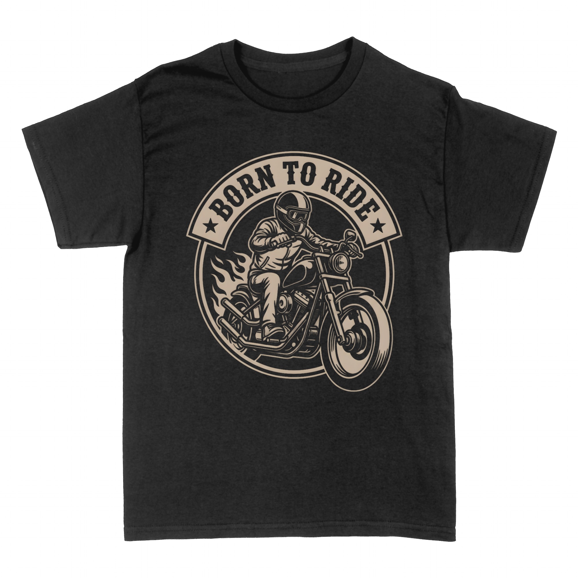 Magliette: Born To Ride Frase da Biker per Motociclista