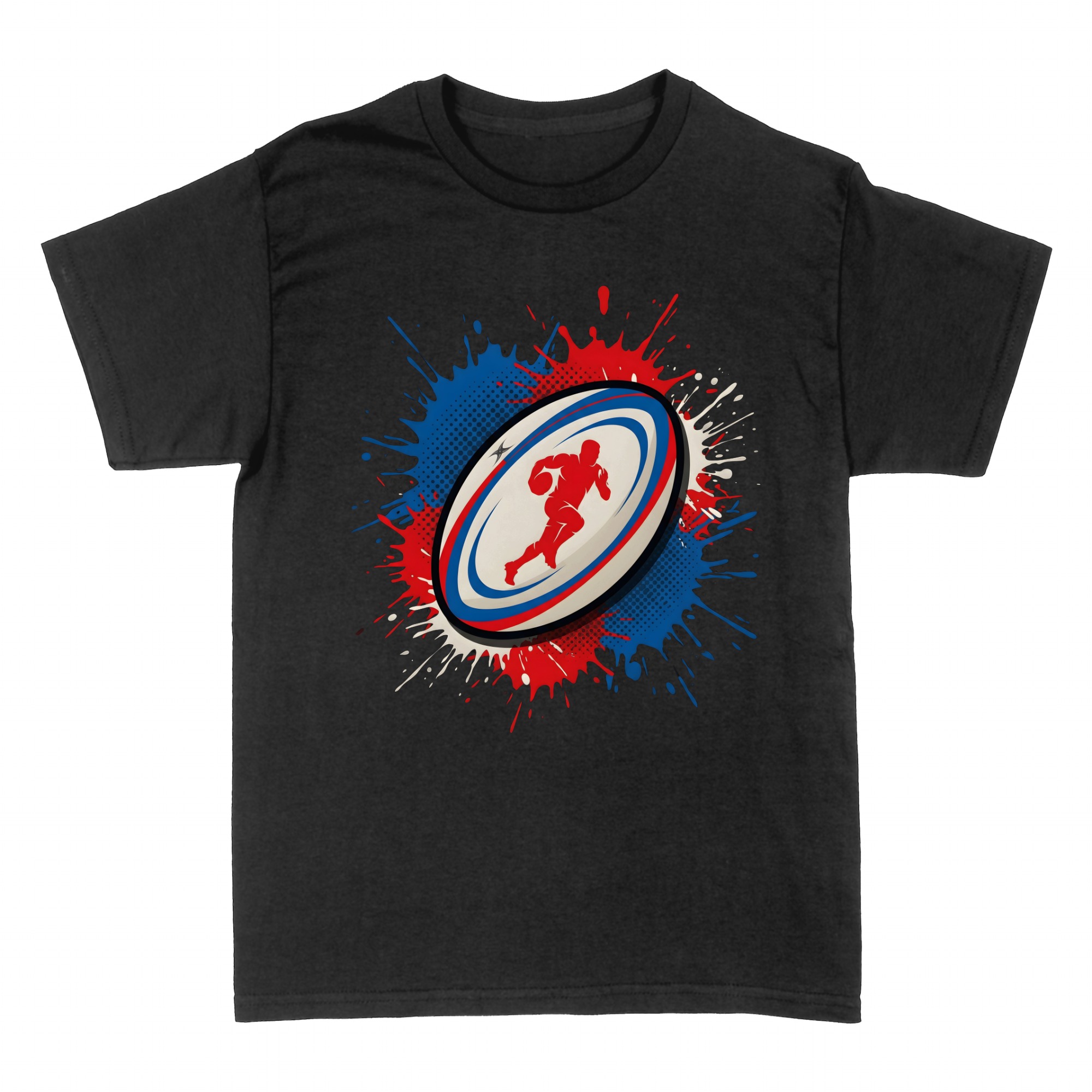 Magliette: Passione Rugby Design Artistico Tricolore