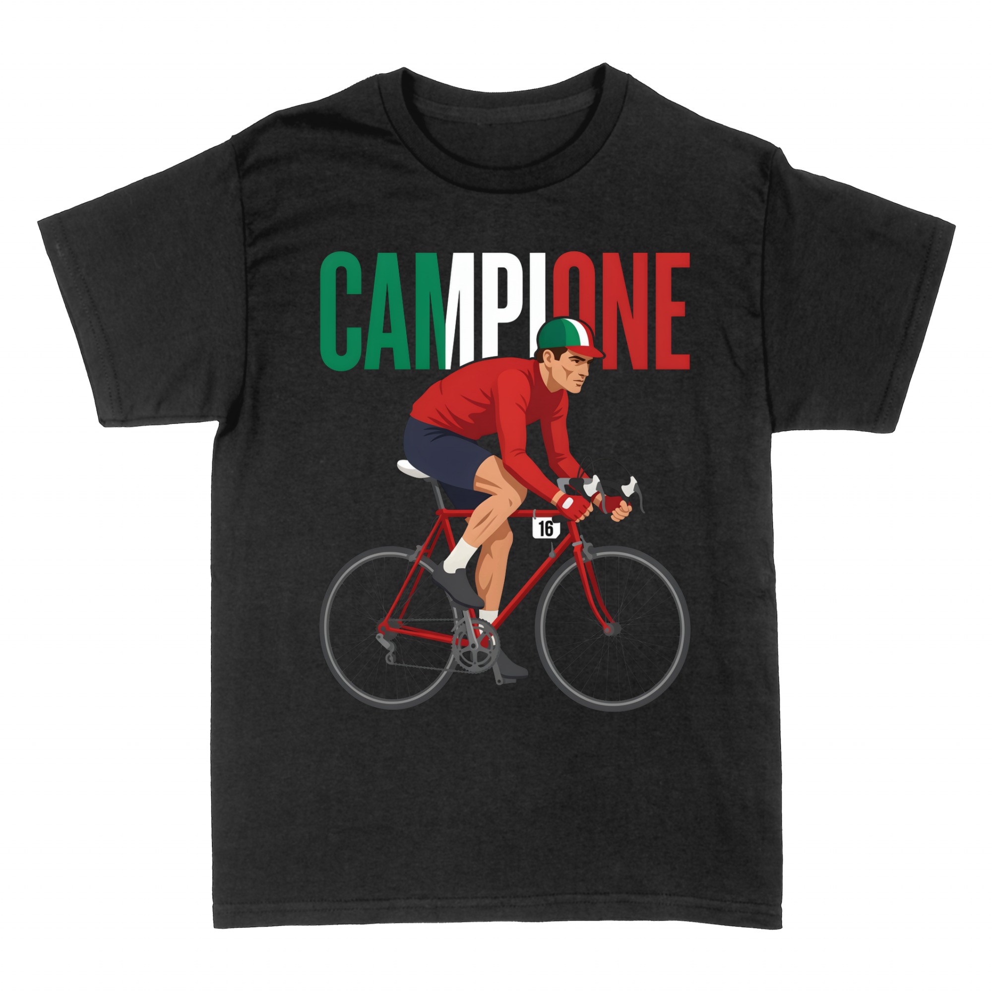Magliette: CAMPIONE Ciclismo Ciclista Bici da Corsa