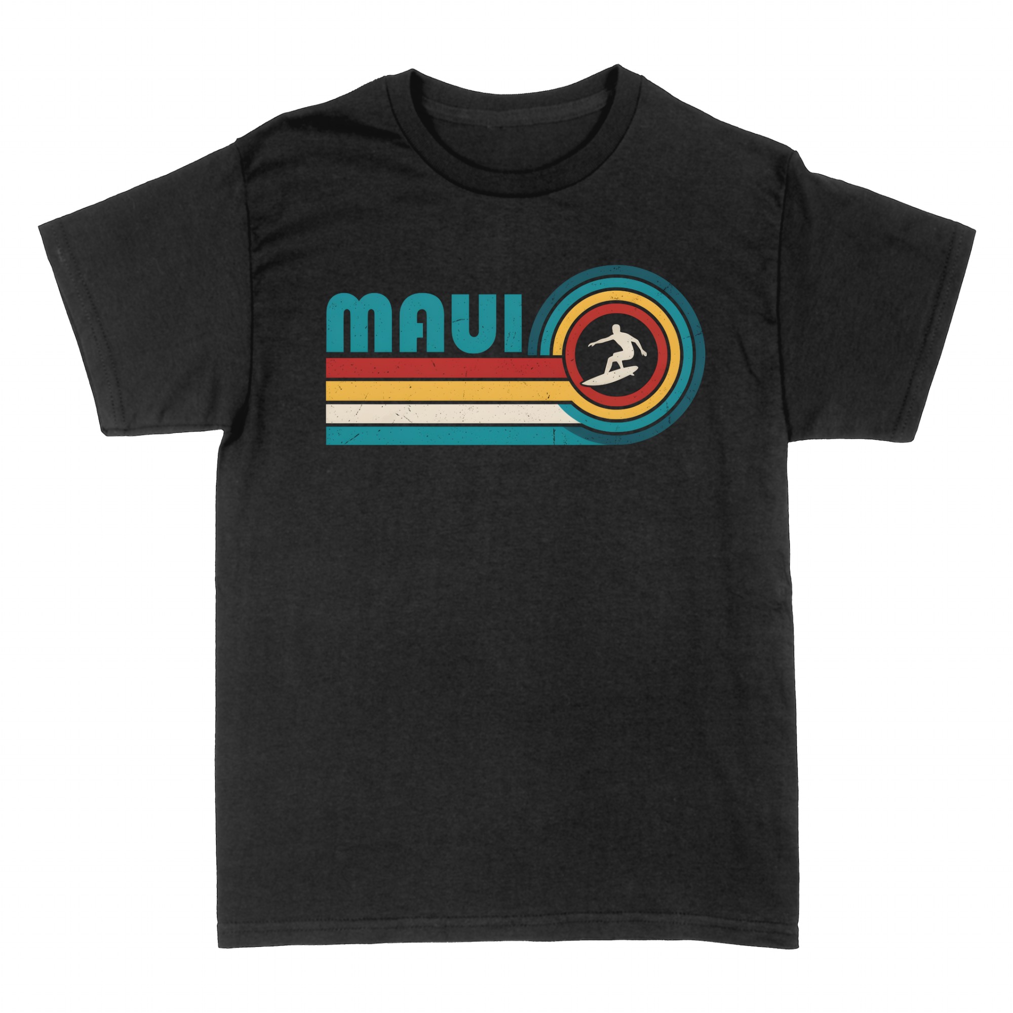 Magliette: Design MAUI Surf Vintage Stile Anni '70 Spiaggia