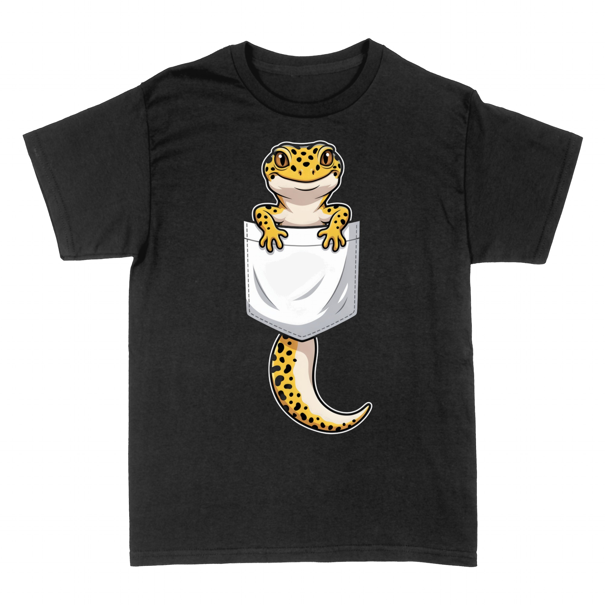 Magliette: Cute Leopard Gecko In Pocket Lizard Pal