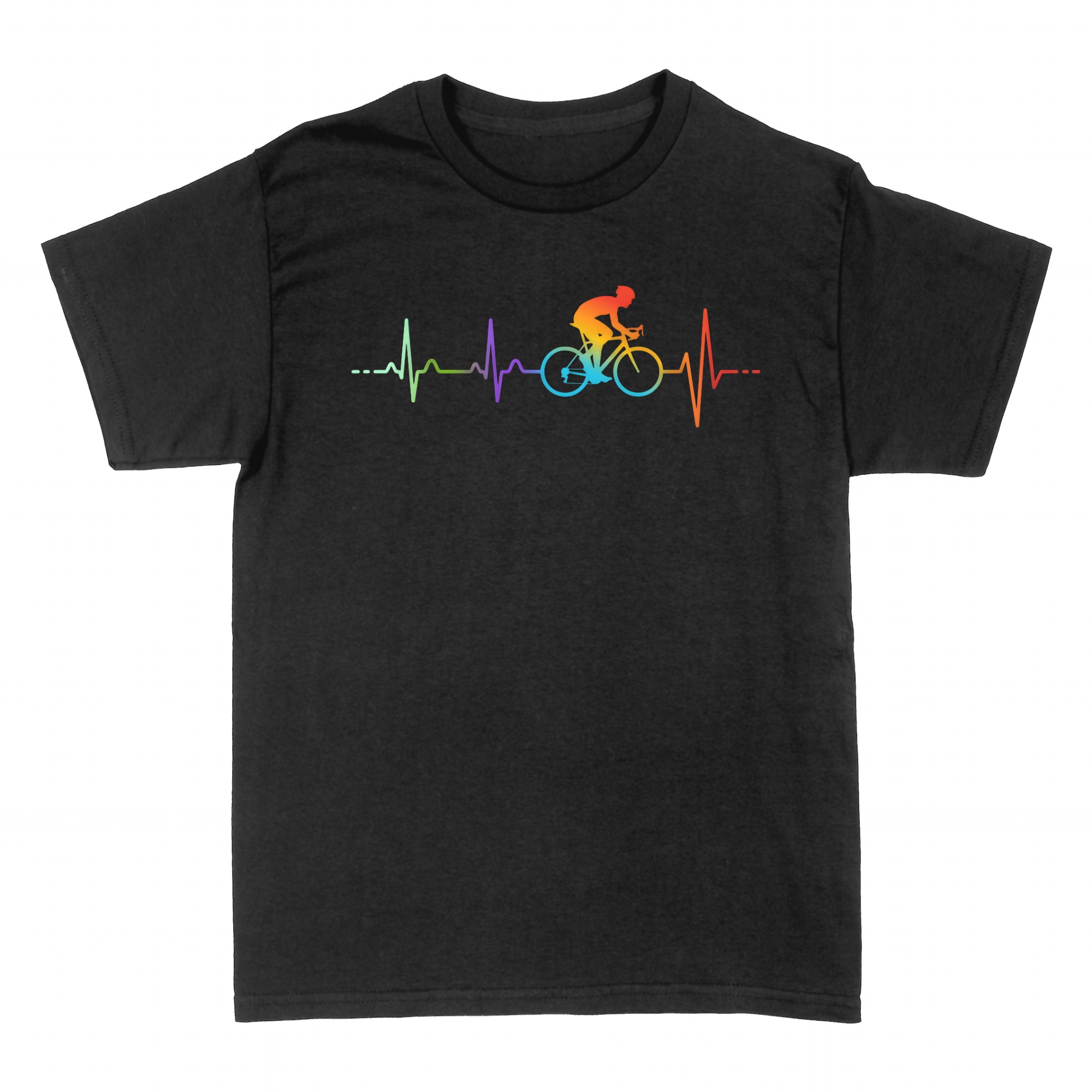 Magliette: Maglietta Battito Cardiaco Ciclista Linea ECG