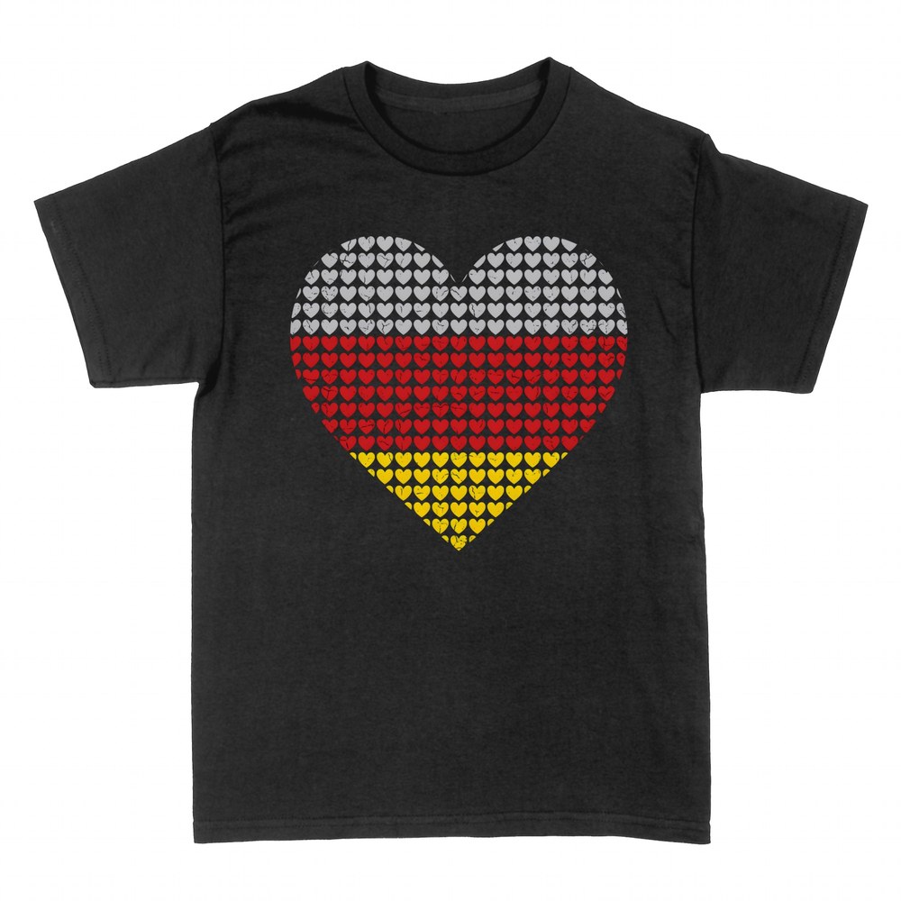Magliette: Cuore bandiera della Germania