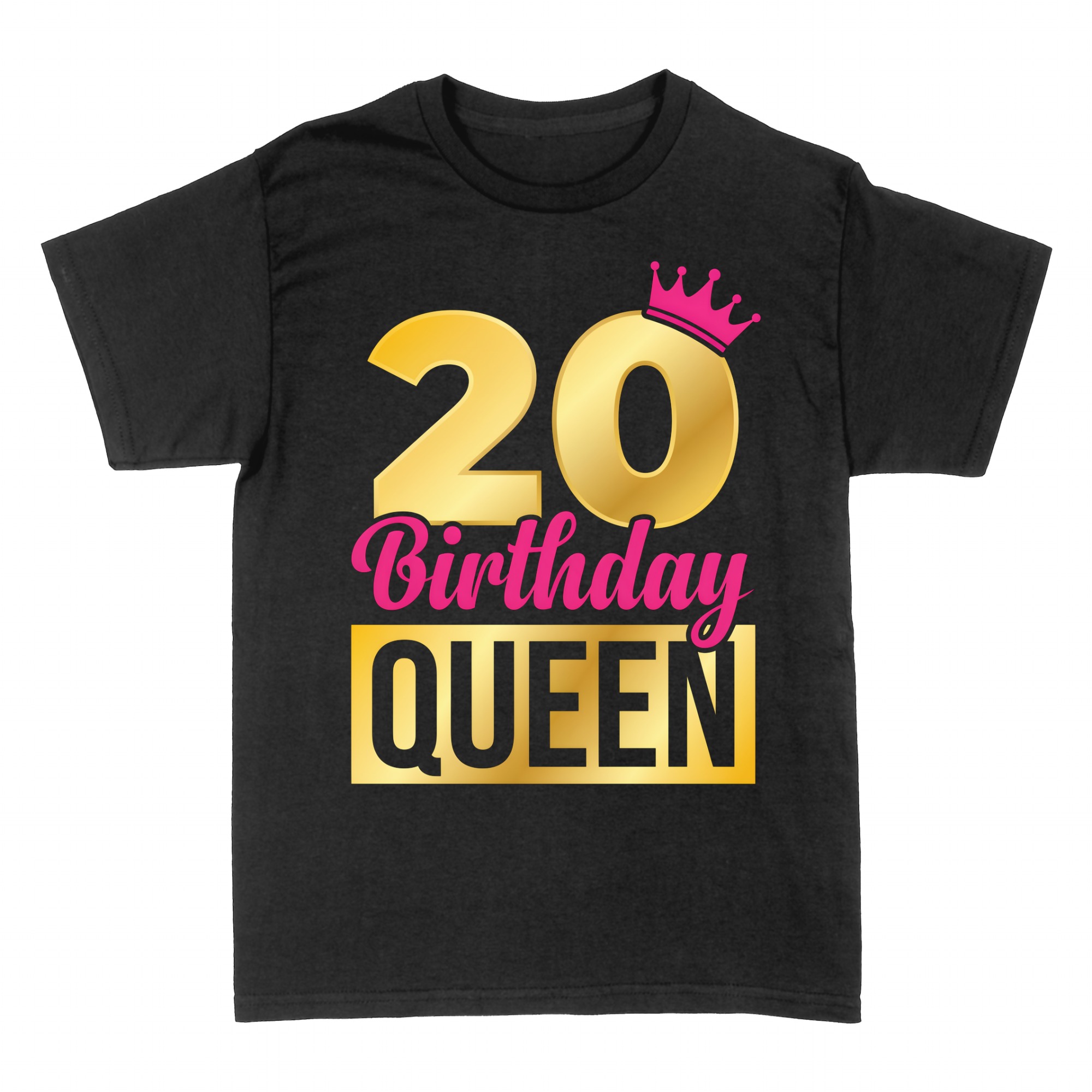 Magliette: Regina del compleanno 20 con corona