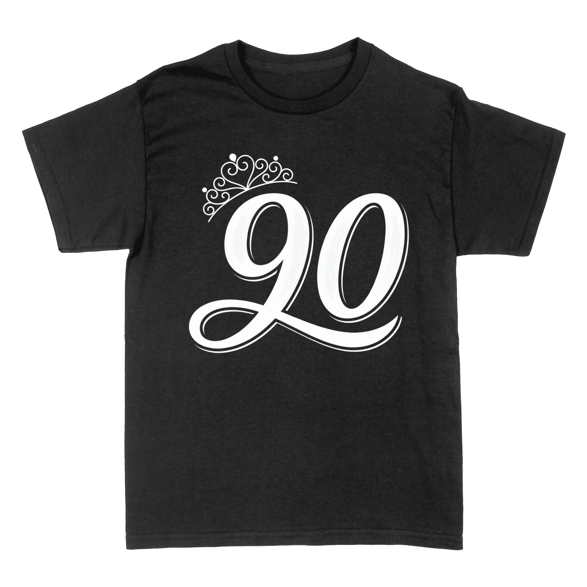 Magliette: 90 anni con corona