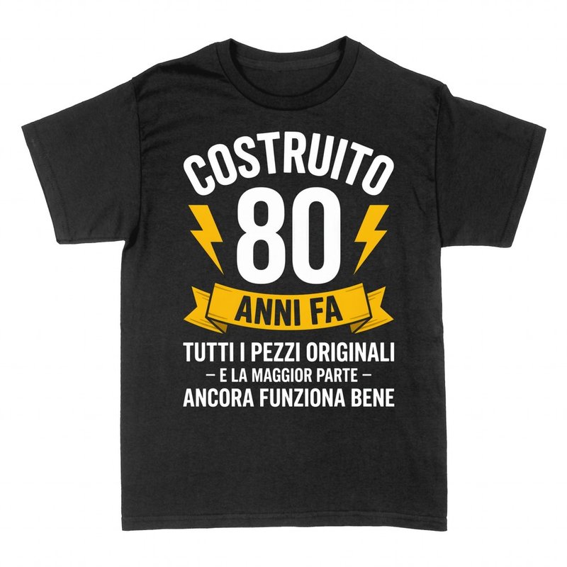 Magliette: Costruito 80 anni fa, pezzi originali